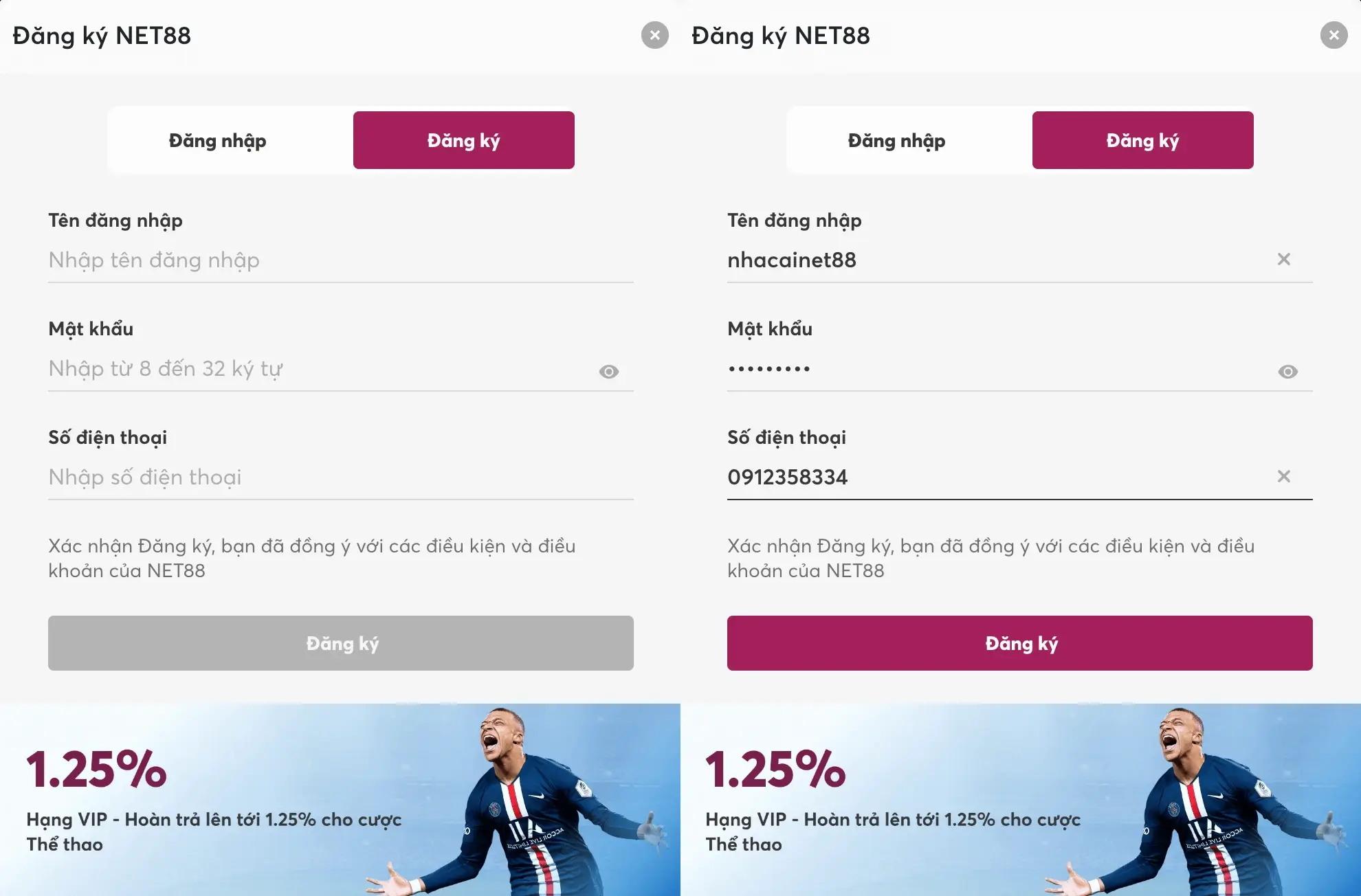 NET88 🏆〖NET 88〗- Đăng Nhập Nhà Cái NET88 MAKETOKEN.IO 31 Điền thông tin đăng ký