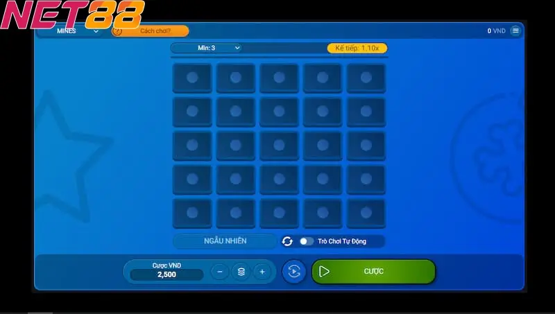 Mines siêu tốc NET88 - Tựa game chơi thú vị trong năm 2024 3 Hướng dẫn chơi game Mines siêu tốc